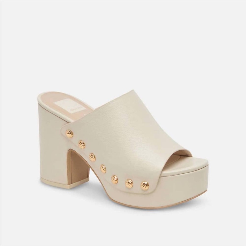 Dolce Vita Emol Heel/Mule/Platform/Slide size 10 Off white